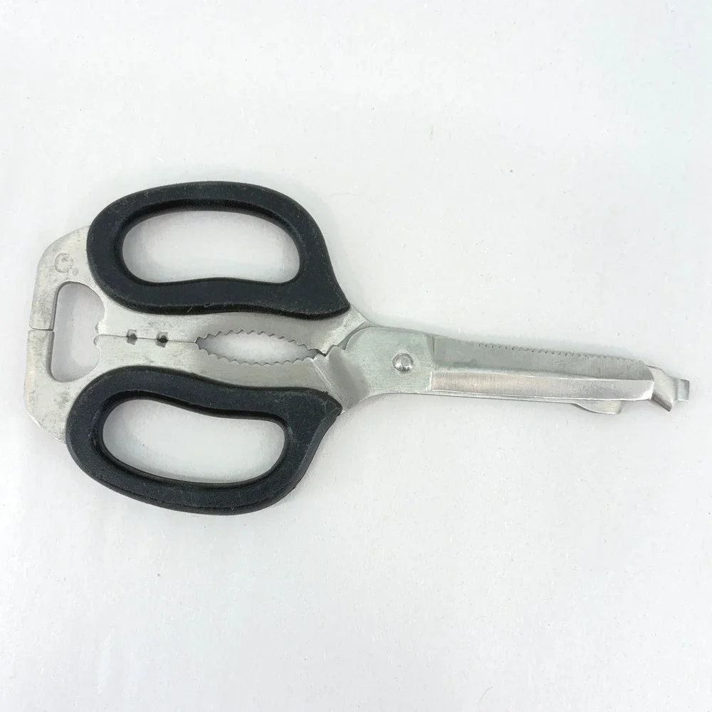 8-in-1 Multi-tool Shears Scissors Stainless Steel Black Made in Pakistan Vintage